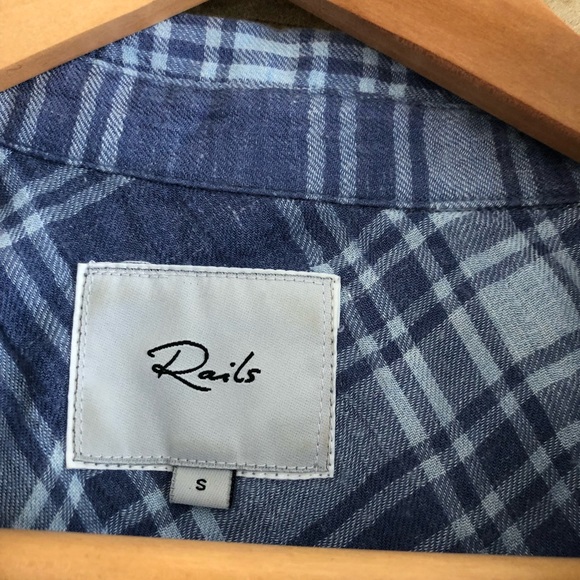Rails Astrid Cali Blue Tie Cuff Shirt - Picture 6 of 8